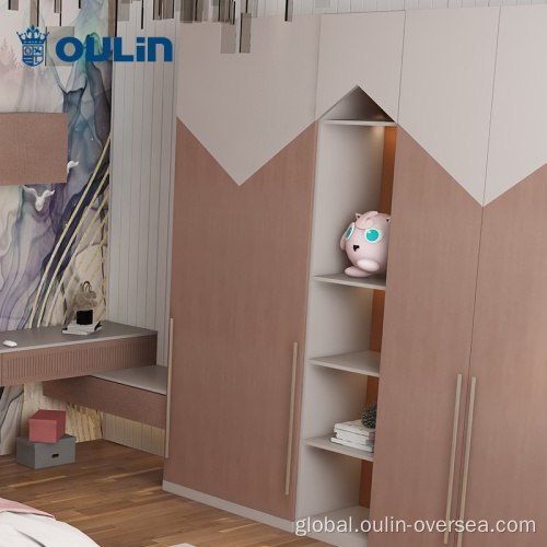 Customized Closet Cabinet pink children customized closet cabinet for bedroom Manufactory